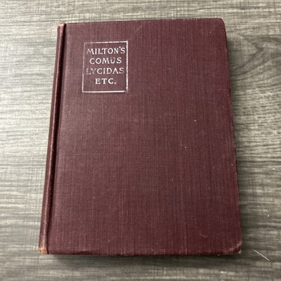 Milton's Comus Lycidas and Other Poems The Macmillan Company 1905 Hardcover Book