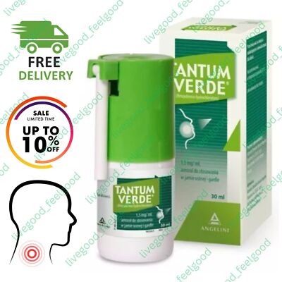 Tantum Verde Sore Throat Spray For Colds And Flu Fast Effect Antiseptic 30ml