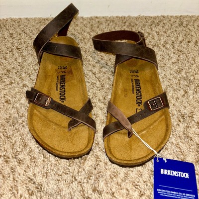 Birkenstock Yara Habana Oiled Leather Ankle Sandals Minimalist Boho Comfort