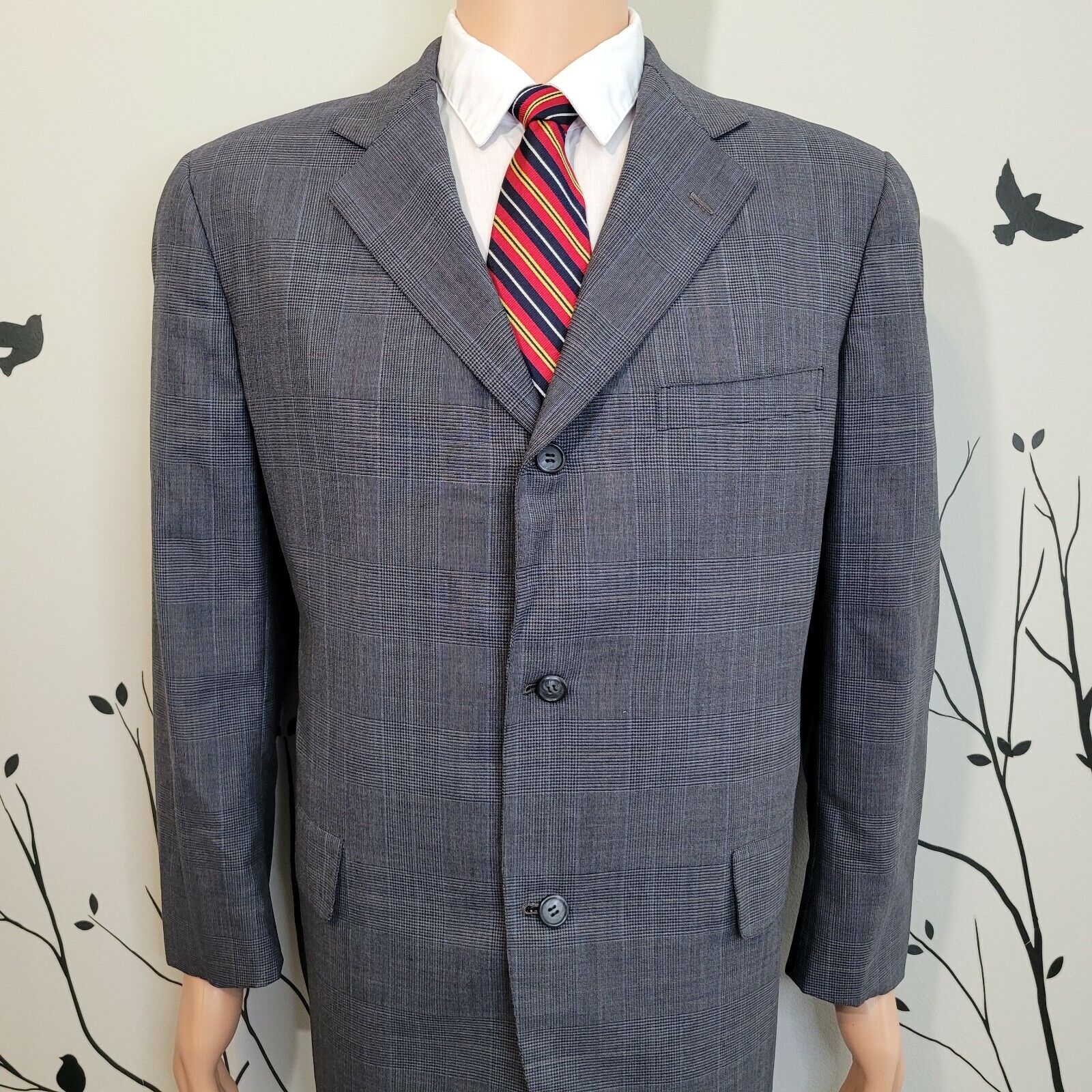 Brooks Brothers Suit Jacket Men's 42R Gray Sport Coat 3 Button 