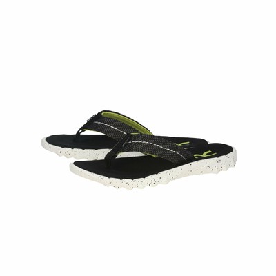 Hey Dude Shoes Men's Sava Sox Black Memory Foam Flip Flops | eBay