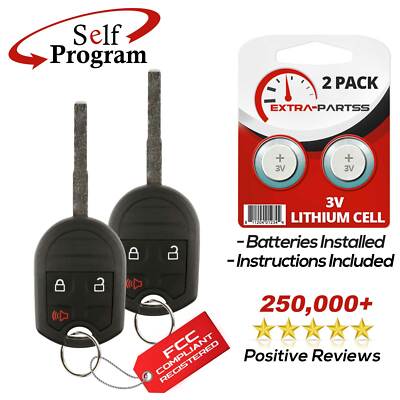 2 Remote Key Fob 3btn for 2012 2013 2014 2015 2016 2017 2018 2019 Ford Escape
