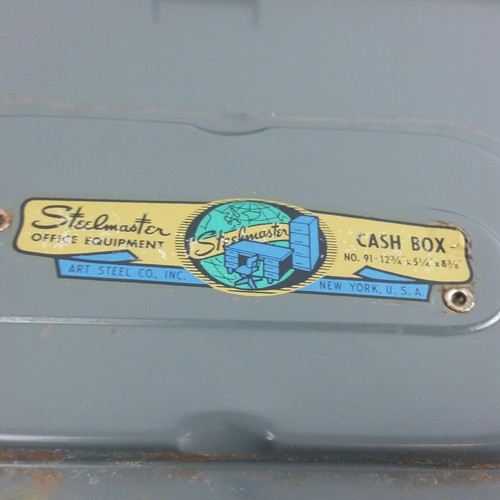 Old Vintage Steelmaster Bond Box with Key - Art Steel Co. Inc., New York U.S.A.
