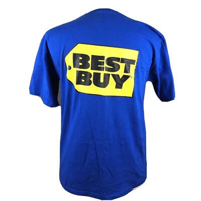 Best Buy Electronics Retail Store Employee Uniform T-Shirt Men s Large Tag Team