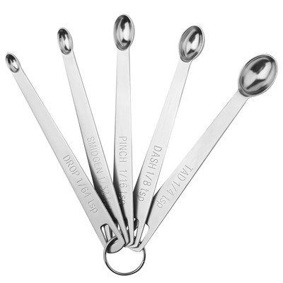 Measuring Spoons Set, Mini Teaspoon Measuring Spoons, Tiny Tsp Metal Measurin...