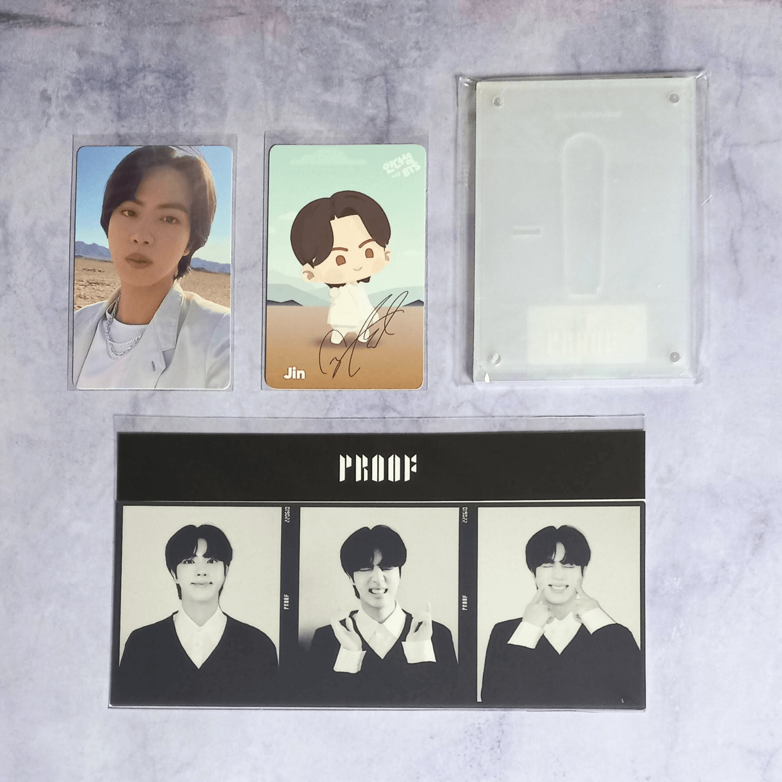 防弾少年団(BTS) - BTS Proof weverse 特典　ジン　JIN 3カットフォト　3枚 BTS Proof Weverse Special Gift Photo Card 3-Cut Film Photo