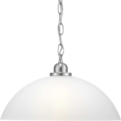 Progress Lighting P500149 Classic Dome Pendant 15''W Pendant - Nickel
