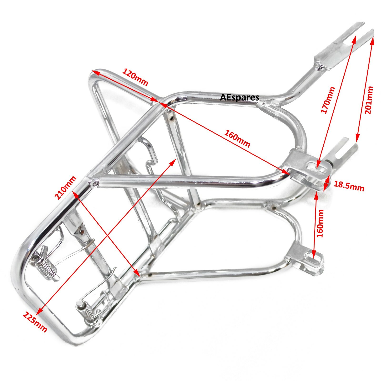 Rear Luggage Rack Carrier Chrome For Yamaha RD350  