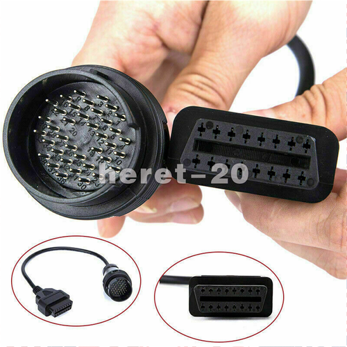 38Pin OBD1 16Pin OBD2 Diagnose Adapter Stecker Mercedes W124 W140 W202 W210 0B10