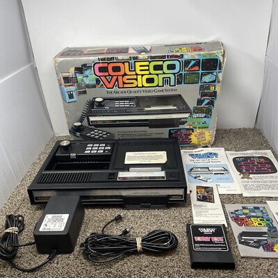 Colecovision Console Bundle CIB IN BOX Lot With Game 100% TESTED WORKING