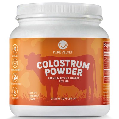 Colostrum Powder for Gut Health, Bloating, Hair Growth, Immune Support, Bovin...