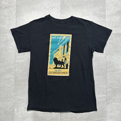 The Art Institute Of Chicago Elevated Lines Black T-shirt Men s Size Small