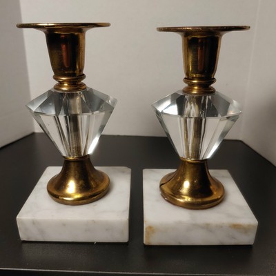 Candle Holders Glass Prism Vatican