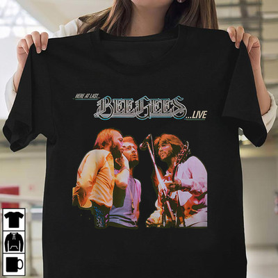 Bee Gees Here At Last Album Live Men Women T shirt All Size S-4XL UR158