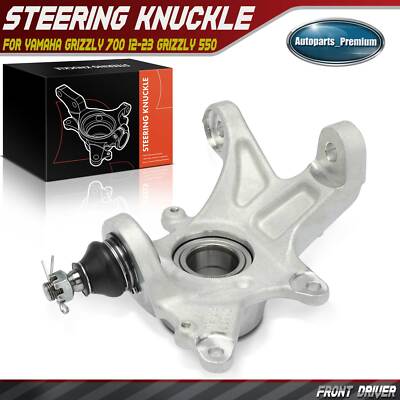 Front Left Steering Knuckle for Yamaha Grizzly 700 12-23 Grizzly 550 Kodiak 700