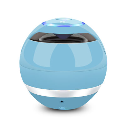 Parlante Altavoz Bocina Bluetooth Portatil Recargable Con Luce Calidad Alto Azul
