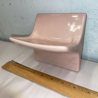 Vintage Ceramic Tile-In Bathroom Pink Soap Dish NOS