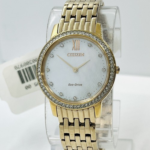 Discovery LADY'S_メインクルーグラフィックウォーターT_3色 Citizen Women's Silhouette Crystal Mother of Pearl Sapphire