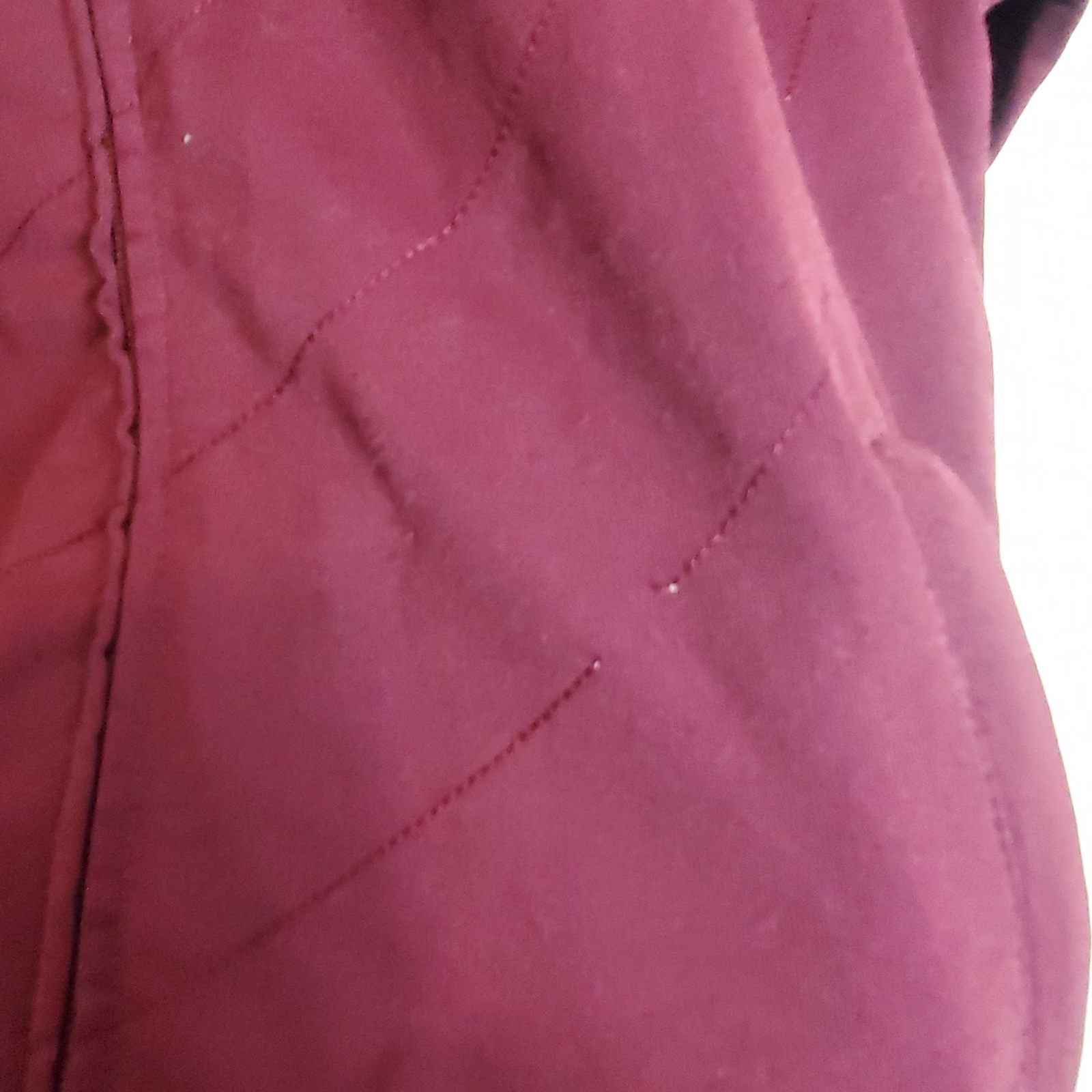 Burton Large Full zip Track jacket Burgundy Gold Logo Ski Snowboard Activewear