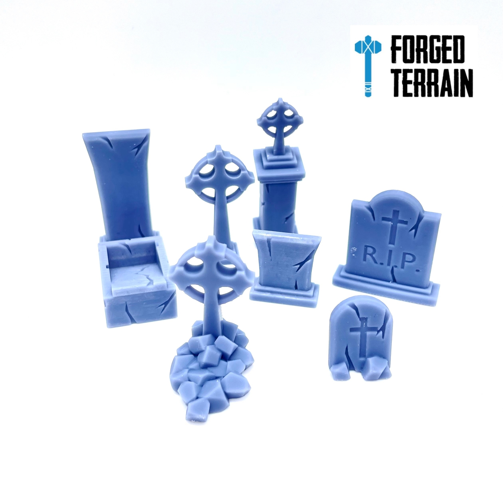 Graveyard Headstones - 28mm Scatter Terrain D&D Frostgrave Tabletop Wargames  - Picture 1 of 11