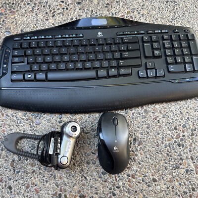 Logitech Cordless Desktop MX 3200 Laser Wireless Keyboard, Mouse, & Cam - USB