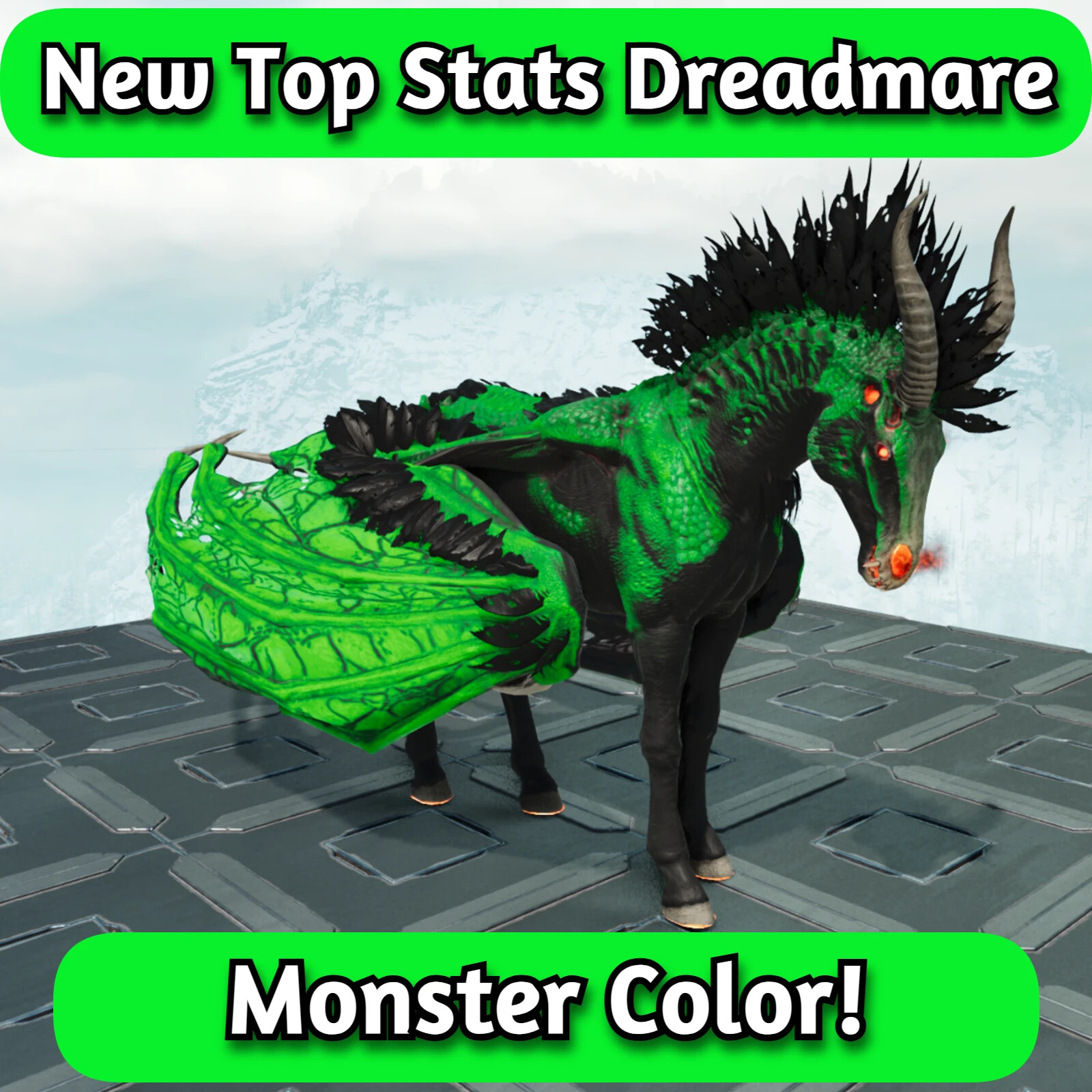 ark ARK Survival Ascended TOP STATS Monster Dreadmare - PC/XBOX/PS PvE