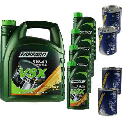 9L Engine Oil fanfaro Vsx 5W-40 2x mannol Motor Doctor Additive+Motor