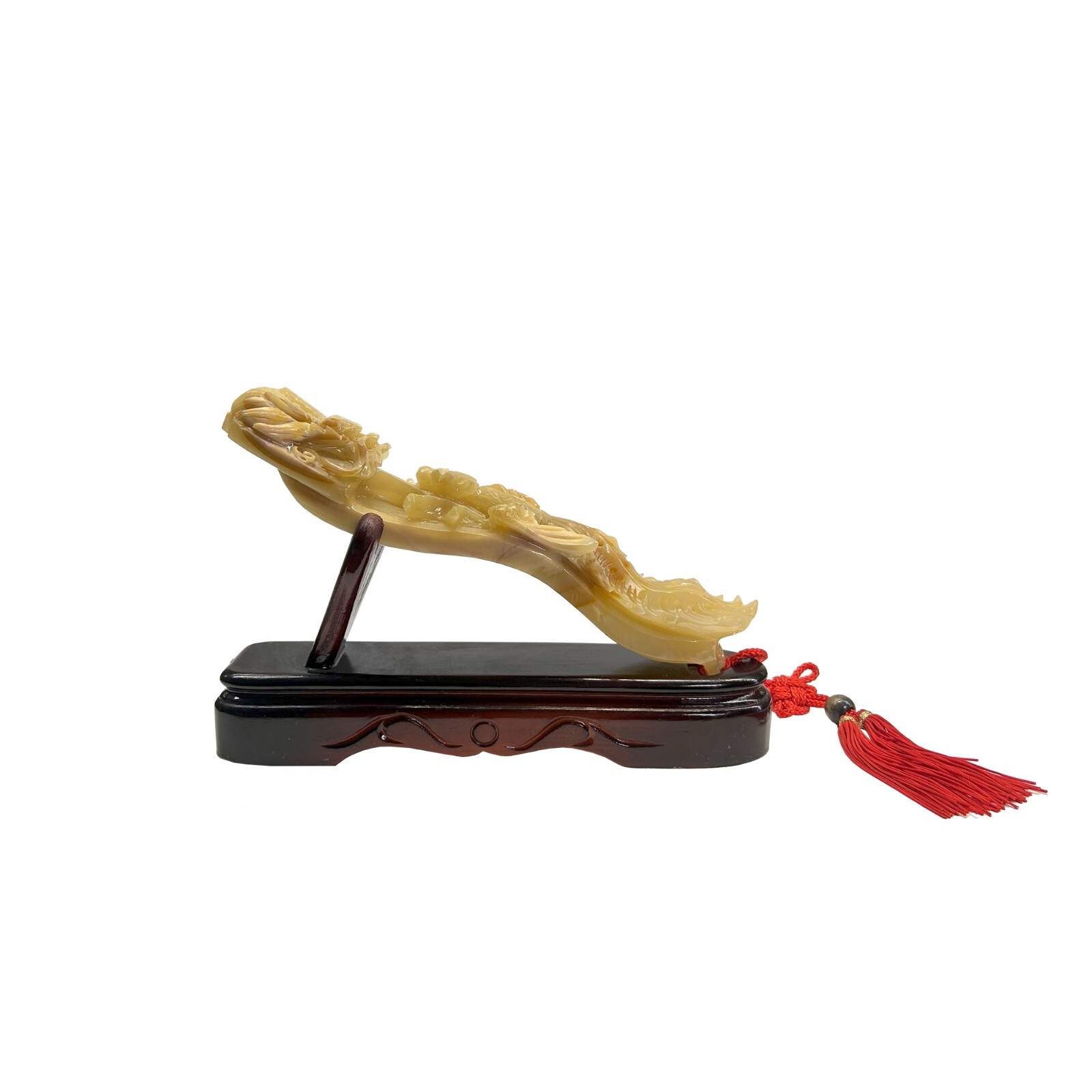 Chinese Natural Color Stone Dragon Theme Ru Yi Display Figure ws4115S Chinese Natural Color Stone Dragon Theme Ru Yi Display Figure ws4115S