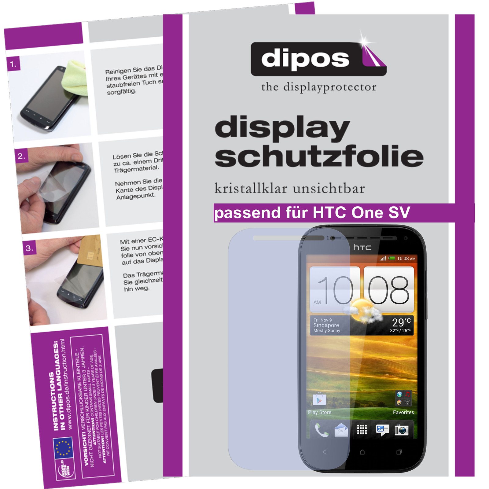 Dipos Pellicola Protettiva Antiriflesso Per Oppo F5 Youth (2 Pezzi): Schermo Opaco Anti-impronta, Made In Germany - 3