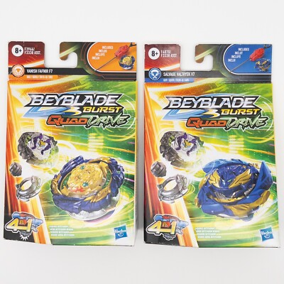 Lot Of 2 NEW Beyblade Burst QuadDrive Packs Vanish Fafnir Salvage Valtryek