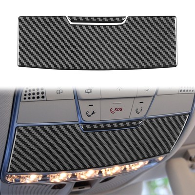 2Pcs Carbon Fiber Case For Eyeglasses Cover Trim For Maybach S-Class 13-20