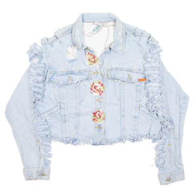 Beaded denim deals jacket