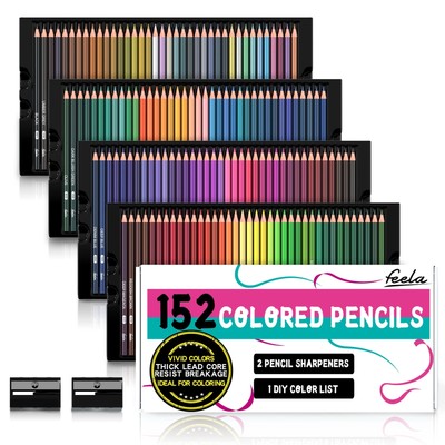 S With Pencil Sharpener Premium Soft Core Colors Penc...