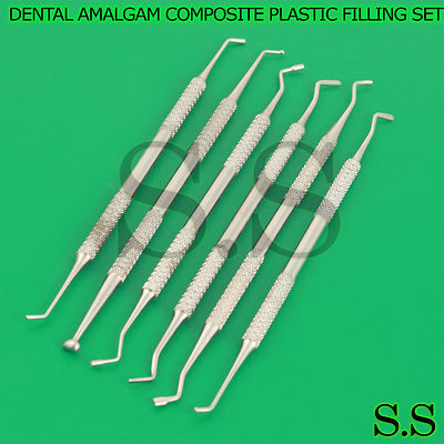 DENTAL AMALGAM COMPOSITE PLASTIC FILLING INSTRUMENTS SET DENTAL BASIC PR-0095