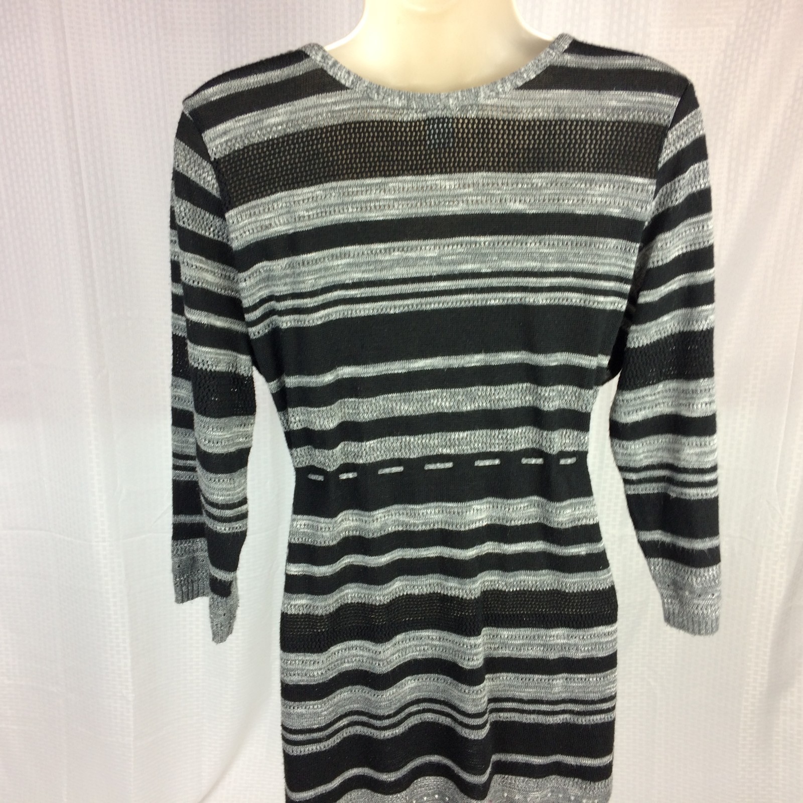 Motherhood Maternity Large Sweater Top Tunic dress gray sz M