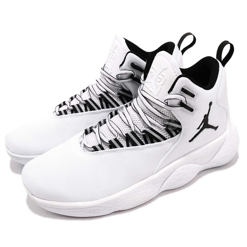 Nike Jordan Super.Fly MVP PF белые черные мужские баскетбольные кроссовки AR0038-100