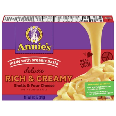 Annies Homegrown Mac N Cheese Four Cheese Deluxe 11.3 Oz (Pack Of 12)