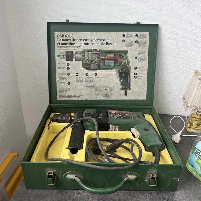 Ancienne Perceuse Bosch Csb 600-2 Vintage