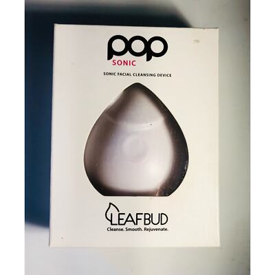 POP LEAF Sonic Facial Cleansing Device.  New. Light Pink