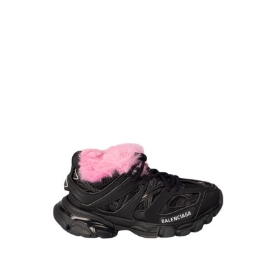 Pre-owned Balenciaga Track Sneakers In Black,pink