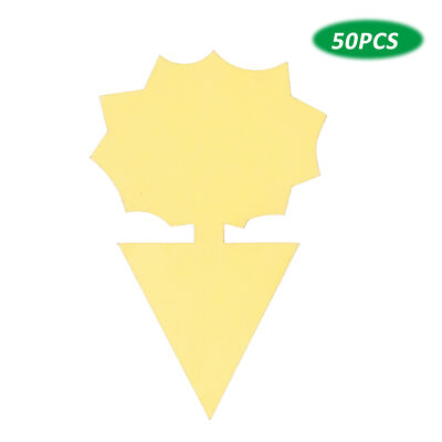 KKmoon 50Pcs Sticky Bug Trap Dual-sided Sticky Flying  Traps Indoor P2P2