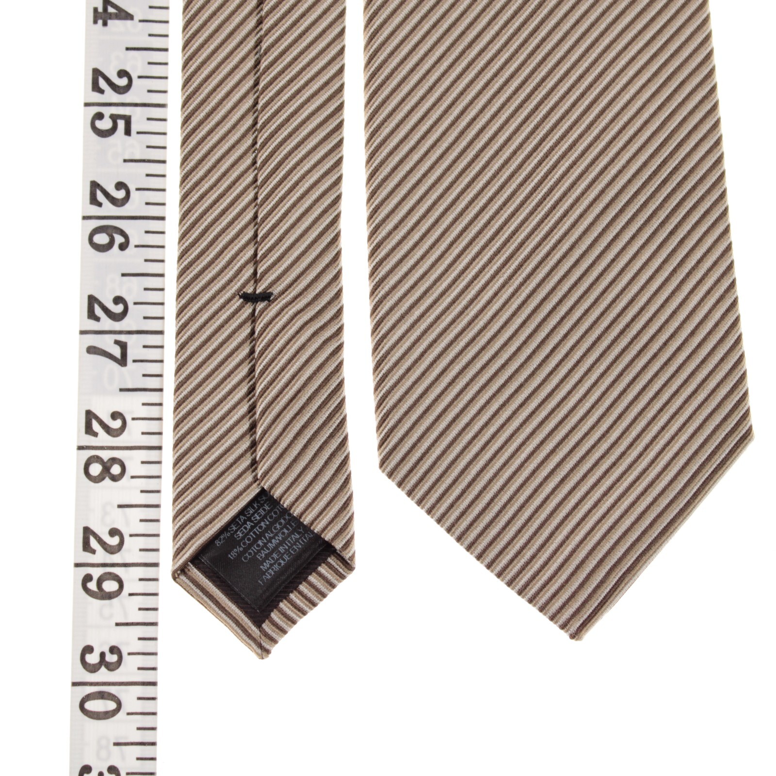 Tom Ford NWT Silk/Cotton Blend Neck Tie in Brown/Tan/Beige