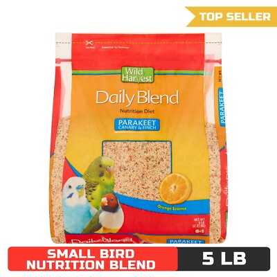 Wild Harvest Parakeet, Canary & Finch Daily Nutrition Blend, 5 lb