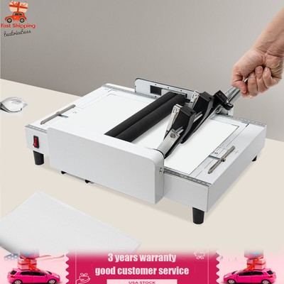 A3 Booklet Folding Binding Machine Paper Stapling Making Book Stapler Office 60W