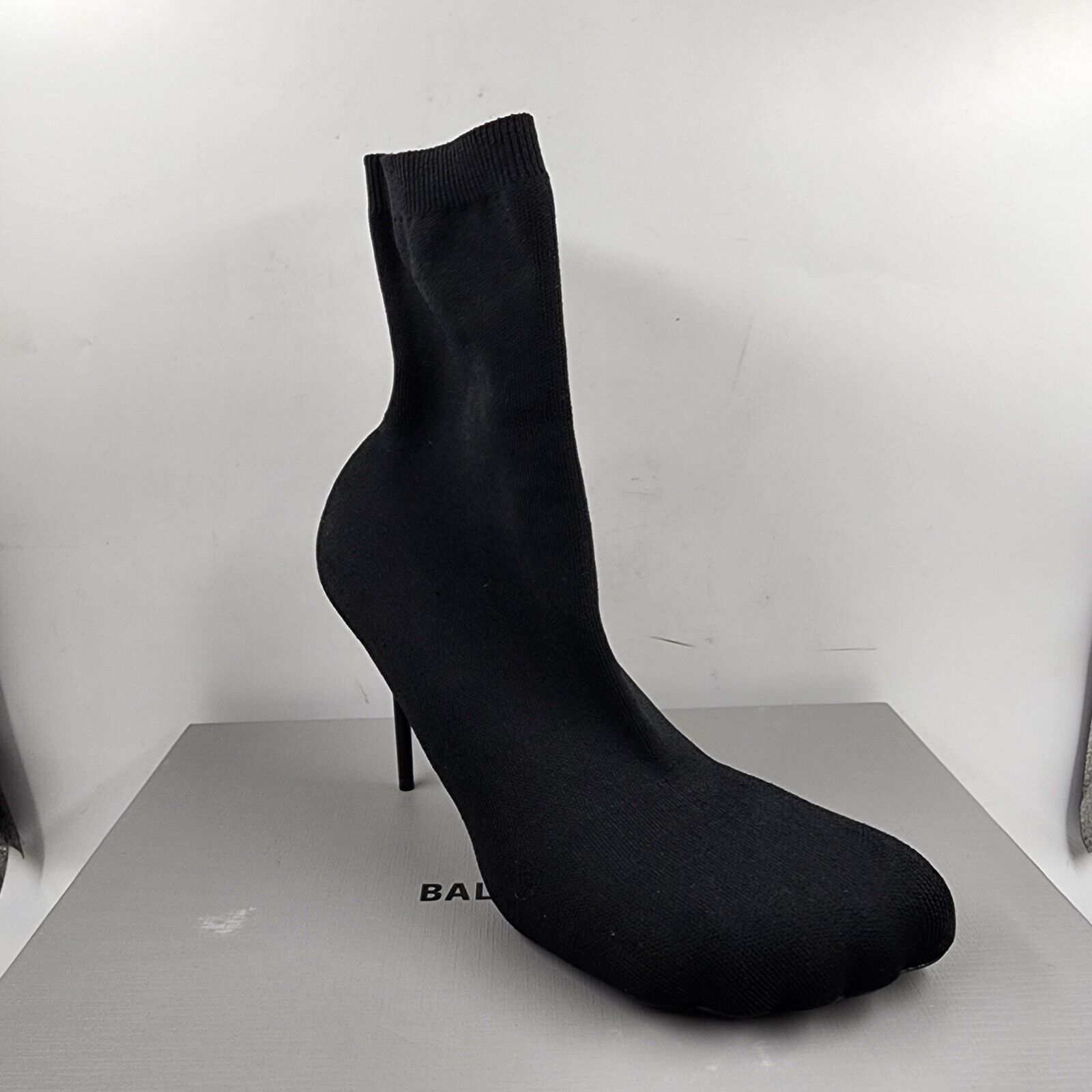 Balenciaga Anatomic High Heel Sock Booties Women's 41/11US Black Solid Pull On - Picture 17 of 21