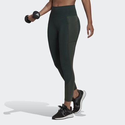 

Adidas Optime Training Блестящие леггинсы полной длины для женщин