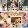 Tezituor Teddy Bear Stuffed Animal Bulk 12 Packs, 14in Small Bulk Teddy Bear Plush, Teddy Bears Centerpiece for Baby Shower, Stuffed Bear Gift for Kids, Christmas, Valentines, Light Brown/Dark Brown