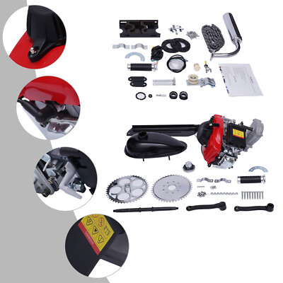 Bicycle Motorized 49CC 4-Stroke Gas Petrol Bike Engine Motor Kit Chain Scooter