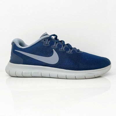 Nike Womens Free RN 880840-404 Синие кроссовки для бега Размер 8