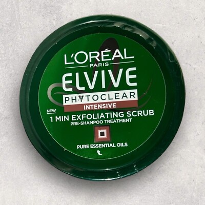1 x L'Oreal Elvive Phytoclear 1 Min Exfoliating Scrub PreShampoo Treatment 150mL